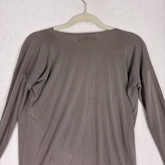 Abercrombie & Fitch Brown V Neck Twist Front Long Sleeve Top Size XS - Picture 6 of 8